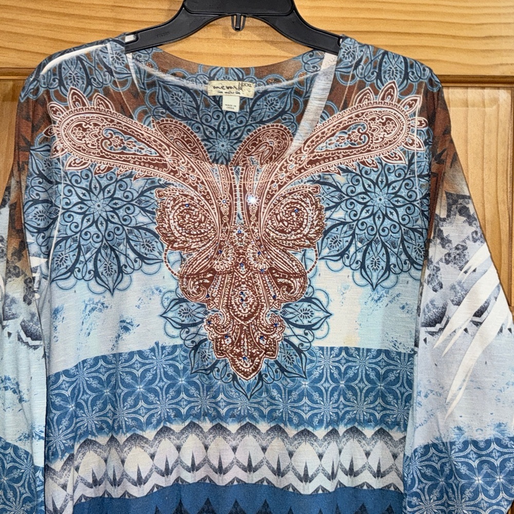 ONE WORLD Multicolor Patterned Tunic - image 5